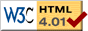 LOGO VALIDAZIONE WC3 HTML 4.01