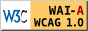 LOGO WC3 - WAI  - A WCAG 1.0 